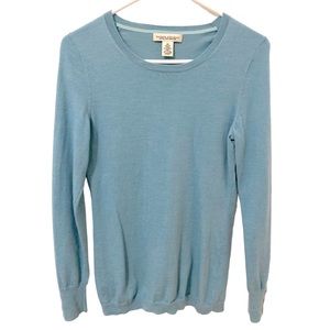 Banana Republic Extra Fine Merino, Light Blue Sweater Size XS
